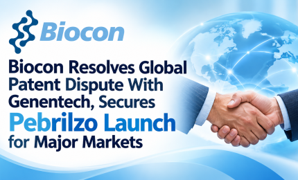 Biocon Resolves Global Patent Dispute With Genentech, Secures Pebrilzo Launch for Major Markets