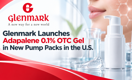 Glenmark Launches Adapalene 0.1% OTC Gel in New Pump Packs in the U.S