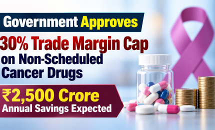 Government Approves 30% Trade Margin Cap on Non-Scheduled Cancer Drugs; ₹2,500 Crore Annual Savings Expected