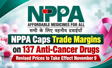 NPPA Caps Trade Margins on 137 Anti-Cancer Drugs, Revised Prices to Take Effect November 9