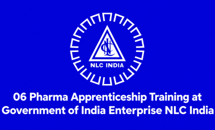 Pharma Apprenticeship Training at Government of India Enterprise NLC India