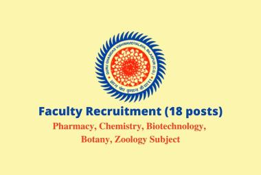 Faculty Recruitment at Guru Ghasidas Vishwavidyalaya