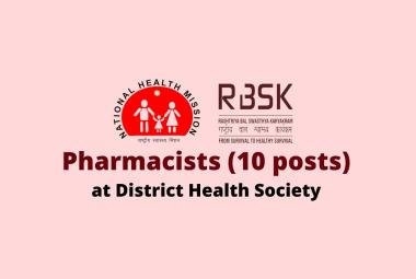 Job for Pharmacists at District Health Society