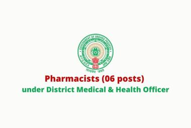Job for Pharmacists under District Medical & Health Officer