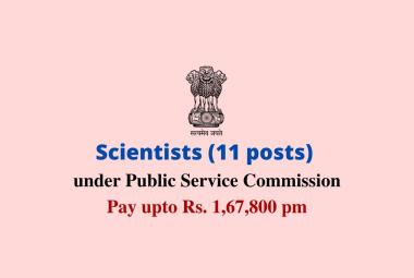 Vacancy for Scientists under Public Service Commission