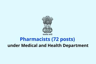 Job for Pharmacists under Medical and Health Department