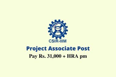 Online Interview for Project Associate at IIIM