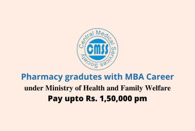 Opportunity for Pharmacy gradutes with MBA at CMSS 