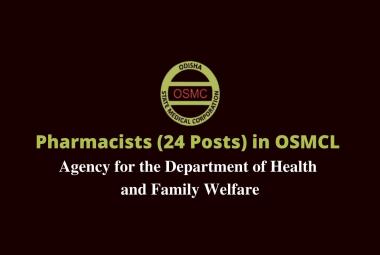 Recruitment for Pharmacists in OSMCL