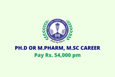 Vacancy for Ph.D or M.Pharm, M.Sc as Research Associate at AIIMS