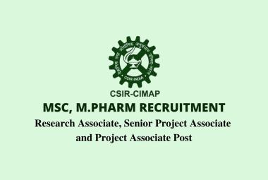 Walk in Interview for Research Associate, Senior Project Associate and Project Associate at CIMAP
