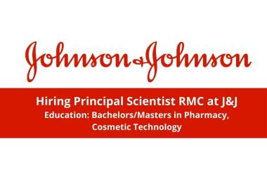 Hiring Principal Scientist RMC at Johnson & Johnson