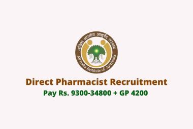 Job for Pharmacist at All India Institute of Ayurveda