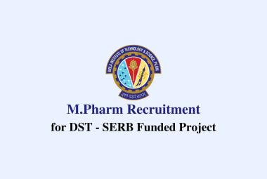 M.Pharm Job for DST - SERB Funded Project at Birla Institute of Technology and Science