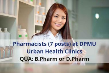 Opening for Pharmacists (7 posts) at DPMU