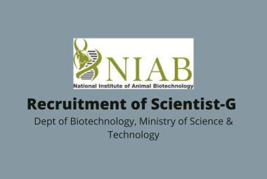 Recruitment of Scientist-G at NIAB