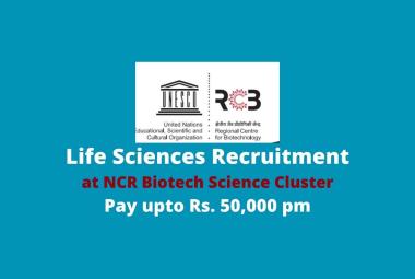Regional Centre for Biotechnology invites online applications for Technical Assistant