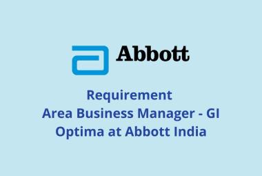 Requirement of Area Business Manager Pharma