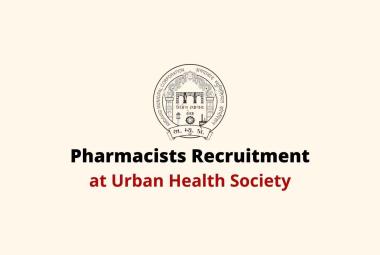 Vacancy for Pharmacists at Urban Health Society