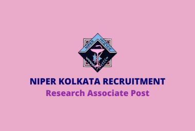 Vacancy for Research Associate at NIPER