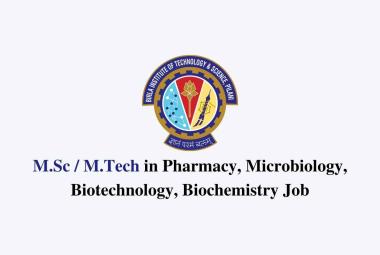 Applications are invited for a post of SRF or Project Associate at BITS Pilani
