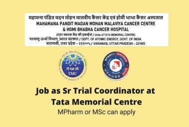 Job as Senior Trial Coordinator at Tata Memorial Centre