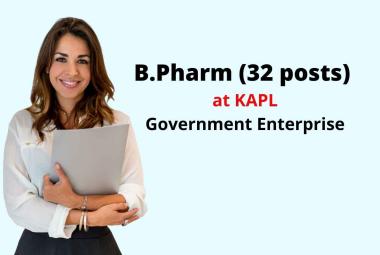 Job Openings for Pharmacy graduates at KAPL