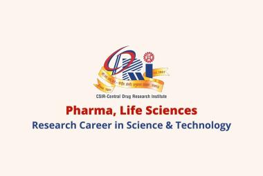 Opportunity for research career in Science & Technology at CDRI