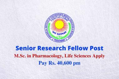 Vacancy for Pharmacology, Life Sciences at JIPMER