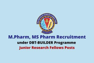 Applications under DBT-BUILDER Programme Junior Research Fellows at BITS Pilani