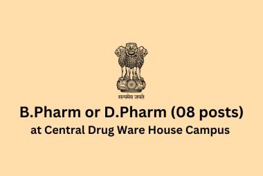 B.Pharm or D.Pharm Recruitment at Central Drug Ware House Campus, AMSCL