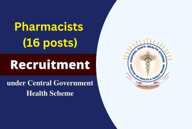Career for Pharmacists under Central government Health Scheme