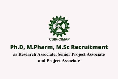 Multiple openings at Central Institute of Medicinal and Aromatic Plants