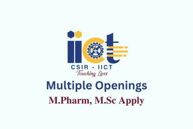 Multiple Openings at Indian Institute of Chemical Technology