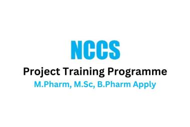NCCS invites application for Project Training Programme