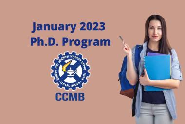 Online applications are invited for the Ph.D. Program at CCMB