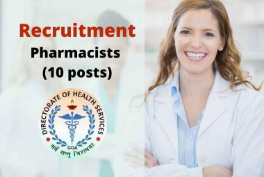 Opportunity for Pharmacists to work under Directorate of Health Services