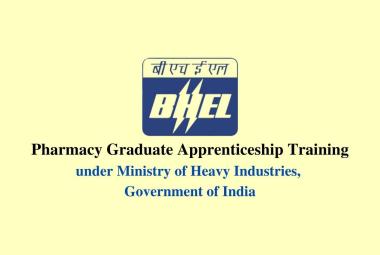 Pharmacy Graduate Apprenticeship Training in Bharat Heavy Electricals Limited
