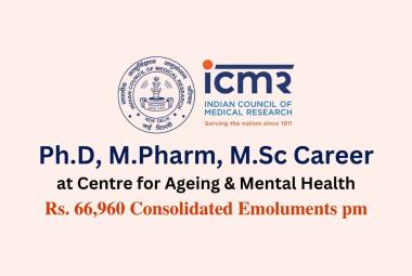 Ph.D, M.Pharm, M.Sc Job as Research Associate at Centre for Ageing & Mental Health