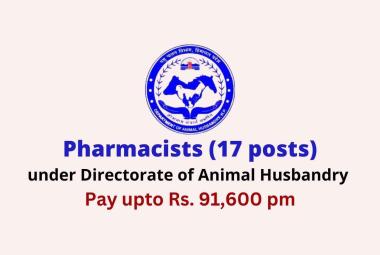 Recruitment for Pharmacists under Directorate of Animal Husbandry 