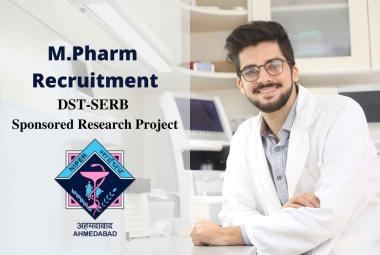 Vacancy for M.Pharm in DST-SERB sponsored research project