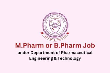 Vacancy for M.Pharm or B.Pharm as Research Assistant at IIT-BHU