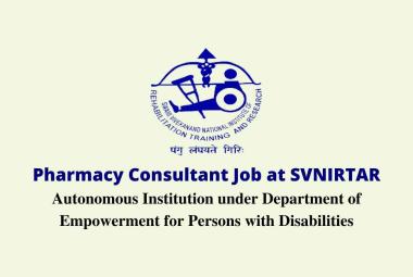 Work as Pharmacy Consultant at SVNIRTAR