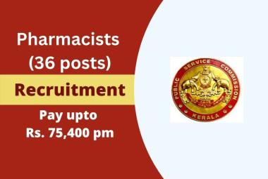 Career for Pharmacists under Public Service Commission