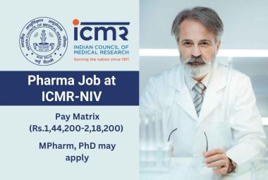 Pharma Recruitment at NIV, Health Ministry