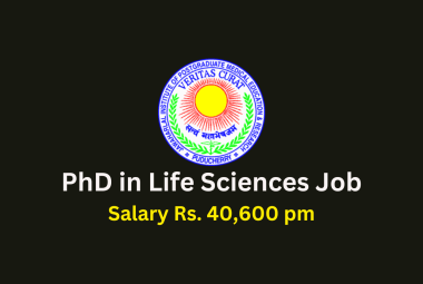 PhD in Life Sciences Job to work on ICMR funded project at JIPMER