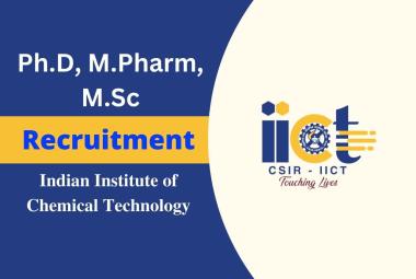 Ph.D, M.Pharm, M.Sc Job under various sponsored projects at IICT
