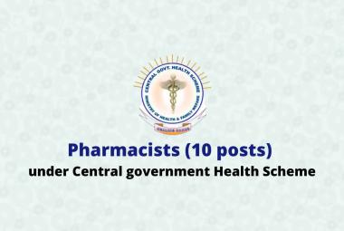 CGHS Pharmacist Jobs
