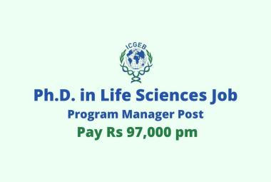 Vacancy for Program Manager at ICGEB