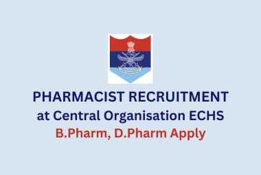 ECHS invites applications for Post of Pharmacists